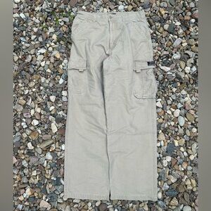 Vintage Men's Cargo Pants in Light Khaki